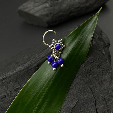 Blue Lapis Star Nose Pin